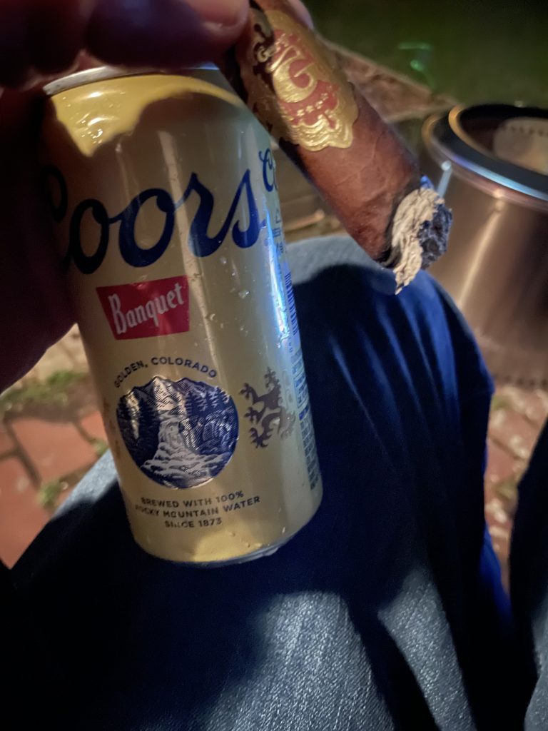 Graycliff Nicaragua with a Banquet beer