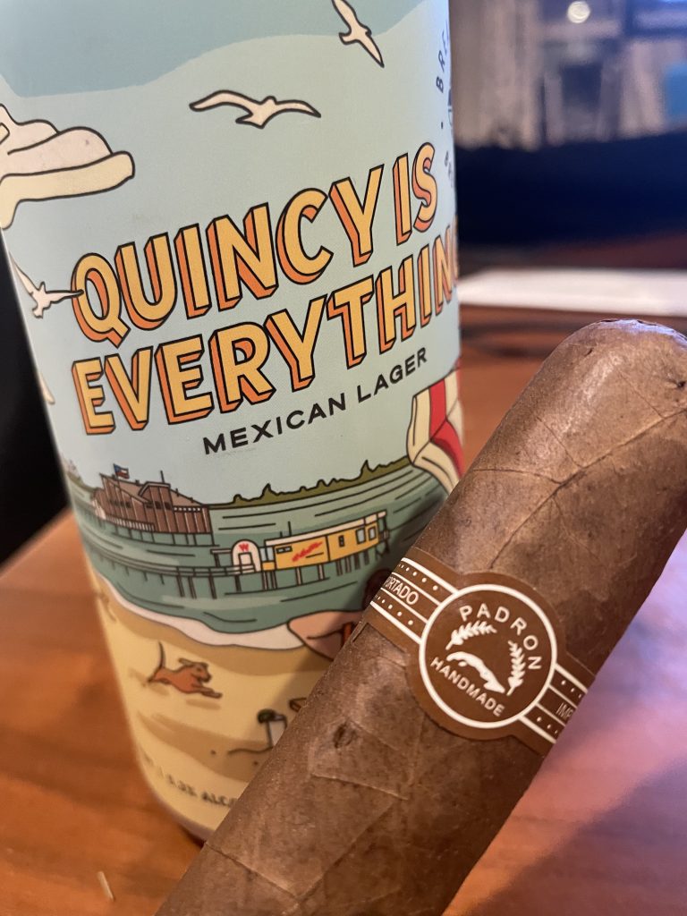 Padron 7000 with a Mexican lager